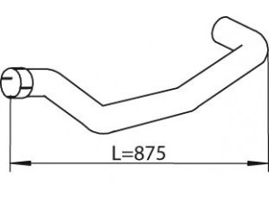 DINEX 47529 išleidimo kolektorius 
 Išmetimo sistema -> Išmetimo vamzdžiai
81.15204.0629