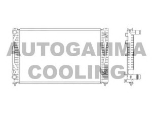 AUTOGAMMA 103864 radiatorius, variklio aušinimas 
 Aušinimo sistema -> Radiatorius/alyvos aušintuvas -> Radiatorius/dalys
8D0121251C