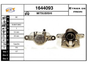 SNRA 1644093 stabdžių apkaba
MB150802