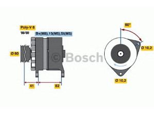 BOSCH 0 120 468 128 kintamosios srovės generatorius 
 Elektros įranga -> Kint. sr. generatorius/dalys -> Kintamosios srovės generatorius