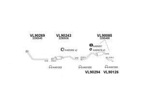 VENEPORTE 900139 išmetimo sistema 
 Išmetimo sistema -> Išmetimo sistema, visa