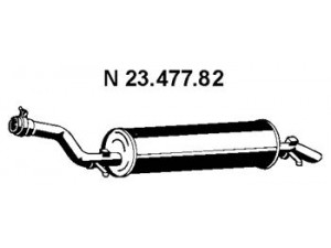 EBERSPÄCHER 23.477.82 galinis duslintuvas 
 Išmetimo sistema -> Duslintuvas
123 490 41 15, 1234908115