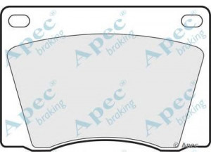 APEC braking PAD522 stabdžių trinkelių rinkinys, diskinis stabdys 
 Techninės priežiūros dalys -> Papildomas remontas
C39136, GBP208, 0005862742, C39136