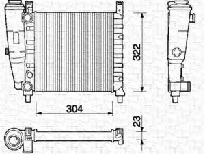 MAGNETI MARELLI 350213125000 radiatorius, variklio aušinimas 
 Aušinimo sistema -> Radiatorius/alyvos aušintuvas -> Radiatorius/dalys
7556136, 7739938