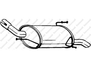 BOSAL 185-625 galinis duslintuvas 
 Išmetimo sistema -> Duslintuvas
58 52 124, 91 29 839, 58 52 124