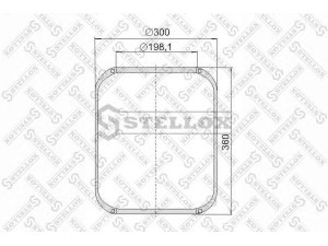 STELLOX 90-06620-SX dėklas, pneumatinė pakaba
750209, 0578361, 2680662000, 81436010018