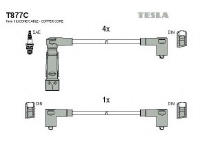 TESLA T877C uždegimo laido komplektas 
 Kibirkšties / kaitinamasis uždegimas -> Uždegimo laidai/jungtys