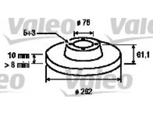 VALEO 197123 stabdžių diskas 
 Stabdžių sistema -> Diskinis stabdys -> Stabdžių diskas
58411-1H300, 584111H300, 58411-1H300