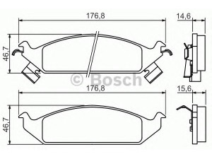 BOSCH 0 986 494 313 stabdžių trinkelių rinkinys, diskinis stabdys 
 Techninės priežiūros dalys -> Papildomas remontas
04728 240, 04798 885, 04798 885AA