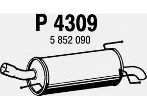 FENNO P4309 galinis duslintuvas 
 Išmetimo sistema -> Duslintuvas
5852090