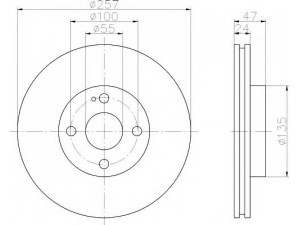 HELLA 8DD 355 107-201 stabdžių diskas 
 Stabdžių sistema -> Diskinis stabdys -> Stabdžių diskas
BJ1Y3325X