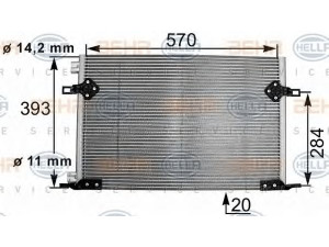 HELLA 8FC 351 301-261 kondensatorius, oro kondicionierius 
 Oro kondicionavimas -> Kondensatorius
60 25 310 510, 60 25 310 510