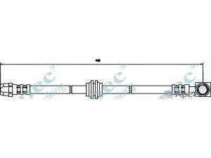 APEC braking HOS3191 stabdžių žarnelė 
 Stabdžių sistema -> Stabdžių žarnelės
34306755398, 34306760221
