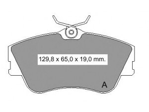 VEMA 836680 stabdžių trinkelių rinkinys, diskinis stabdys
701615115C, 701698151D, 701698151E
