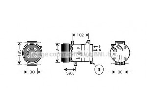 AVA QUALITY COOLING RTK345 kompresorius, oro kondicionierius 
 Oro kondicionavimas -> Kompresorius/dalys
7711134454, 8200021822