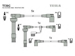 TESLA T720C uždegimo laido komplektas 
 Kibirkšties / kaitinamasis uždegimas -> Uždegimo laidai/jungtys
12121312680