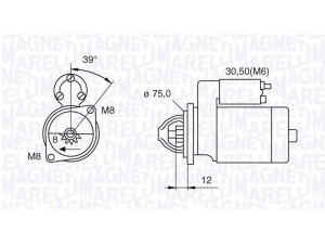MAGNETI MARELLI 063522607010 starteris 
 Elektros įranga -> Starterio sistema -> Starteris
96 275 481, 96 497 700, 96 569 440