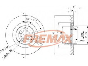 FREMAX BD-4702 stabdžių diskas 
 Dviratė transporto priemonės -> Stabdžių sistema -> Stabdžių diskai / priedai
25300AG01A, 26300-FE040, 26300-SA000