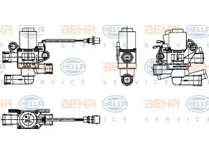 HELLA 9XL 351 024-501 valdymo vožtuvas, aušinimo skystis 
 Šildymas / vėdinimas -> Vožtuvai/valdymas
50 01 844 056, 50 01 875 446