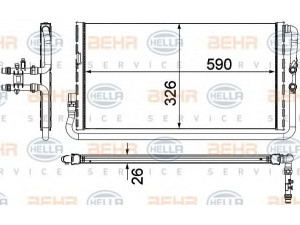 HELLA 8MK 376 750-791 radiatorius, variklio aušinimas 
 Aušinimo sistema -> Radiatorius/alyvos aušintuvas -> Radiatorius/dalys
2 284 244
