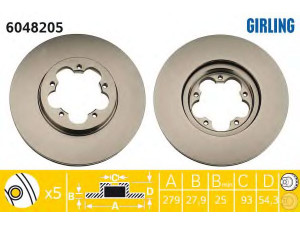 GIRLING 6048205 stabdžių diskas
1371394