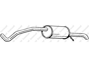 BOSAL 280-133 galinis duslintuvas 
 Išmetimo sistema -> Duslintuvas
6Q5.253.609L, 6Q5253609L