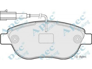 APEC braking PAD1550 stabdžių trinkelių rinkinys, diskinis stabdys 
 Techninės priežiūros dalys -> Papildomas remontas
77362092, 77362710, 77362712, 77363958