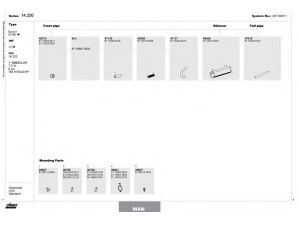 DINEX 247100011 išmetimo sistema 
 Išmetimo sistema -> Išmetimo sistema, visa