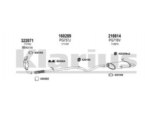 KLARIUS 630880E išmetimo sistema 
 Išmetimo sistema -> Išmetimo sistema, visa