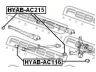 FEBEST HYAB-AC215 valdymo svirties/išilginių svirčių įvorė
55215-22000