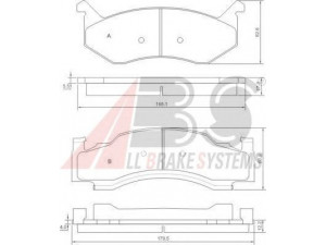 A.B.S. 38086 stabdžių trinkelių rinkinys, diskinis stabdys
4094111, 4094111