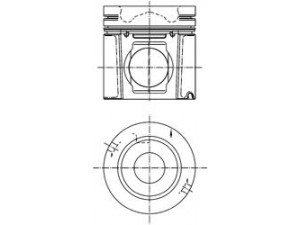 KOLBENSCHMIDT 99500600 stūmoklis 
 Variklis -> Cilindrai/stūmokliai
1486832, 1518356