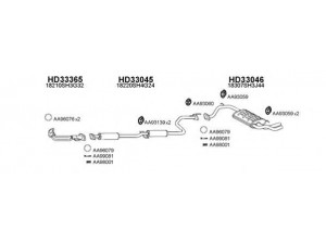 VENEPORTE 330017 išmetimo sistema 
 Išmetimo sistema -> Išmetimo sistema, visa