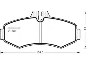 MGA 518 stabdžių trinkelių rinkinys, diskinis stabdys 
 Techninės priežiūros dalys -> Papildomas remontas
0034200120