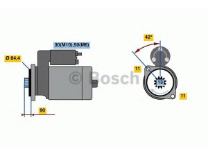 BOSCH 0 001 260 002 starteris
05A 911 023 B