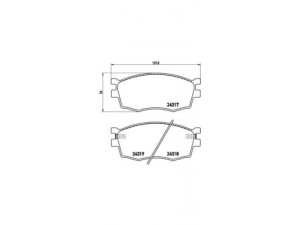 BREMBO P 30 026 stabdžių trinkelių rinkinys, diskinis stabdys 
 Techninės priežiūros dalys -> Papildomas remontas
581011GA00, 581011GE00, S581011GE00