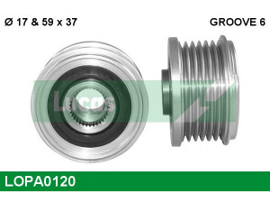 LUCAS ENGINE DRIVE LOPA0120 laisvos eigos sankaba, kint. sr. generatorius 
 Diržinė pavara -> Laisvos eigos sankaba, kint. sr. generatorius
JK58A-01635A