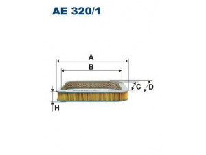 FILTRON AE320/1 oro filtras 
 Filtrai -> Oro filtras
17220PM2B01, 17220PM2R01, PC1101