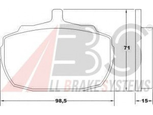 A.B.S. 36139 stabdžių trinkelių rinkinys, diskinis stabdys 
 Techninės priežiūros dalys -> Papildomas remontas
GBP219, GBP244, GBP90244, GBP 90332AF