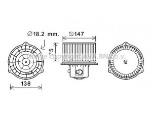 AVA QUALITY COOLING KA8256 elektrovariklis, vidinis pūtiklis 
 Šildymas / vėdinimas -> Orpūtė/dalys
971123F000, 971123F000