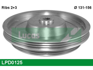 LUCAS ENGINE DRIVE LPD0125 skriemulys, alkūninis velenas 
 Diržinė pavara -> Dirželio skriemulys