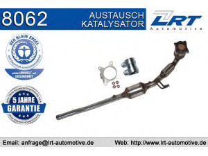 LRT 8062 katalizatoriaus keitiklis 
 Išmetimo sistema -> Katalizatoriaus keitiklis
1K0254512PX