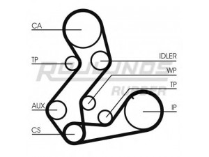 ROULUNDS RUBBER RR1191(SET) paskirstymo diržas 
 Techninės priežiūros dalys -> Papildomas remontas
1005824, 1005828, 1102331, 1113169