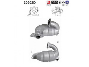 AS 30202D katalizatoriaus keitiklis 
 Išmetimo sistema -> Katalizatoriaus keitiklis
8200819310