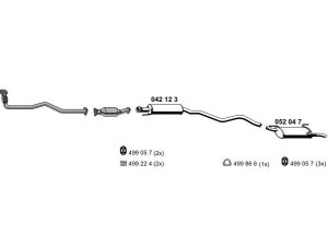 ERNST 050299 išmetimo sistema 
 Išmetimo sistema -> Išmetimo sistema, visa