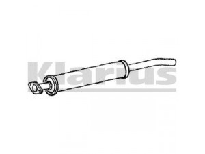 KLARIUS FE928V vidurinis duslintuvas 
 Išmetimo sistema -> Duslintuvas
1237286, 1356205