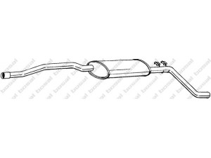 BOSAL 285-551 vidurinis duslintuvas 
 Išmetimo sistema -> Duslintuvas
GEX-33026, GEX-3968, WCE-003968