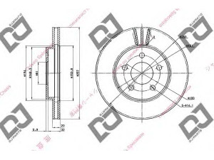 DJ PARTS BD1645 stabdžių diskas 
 Dviratė transporto priemonės -> Stabdžių sistema -> Stabdžių diskai / priedai
4509552, 4509718