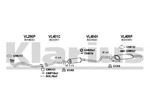 KLARIUS 390246U išmetimo sistema 
 Išmetimo sistema -> Išmetimo sistema, visa