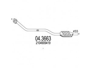 MTS 04.3663 katalizatoriaus keitiklis 
 Išmetimo sistema -> Katalizatoriaus keitiklis
2104909419